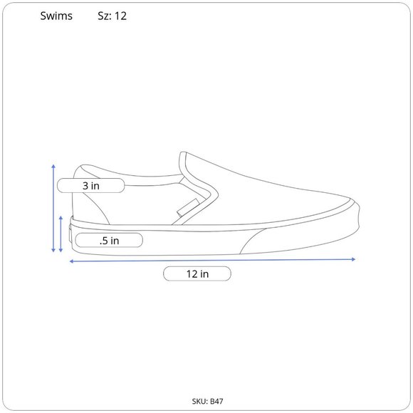 Swims Stride Lace Loafer Blitz Blue‎ + Navy + White Fleck Sz 12 Mens main image 5